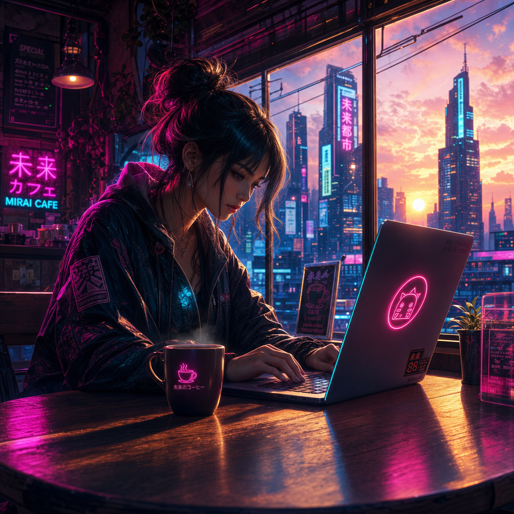Cyberpunk neon